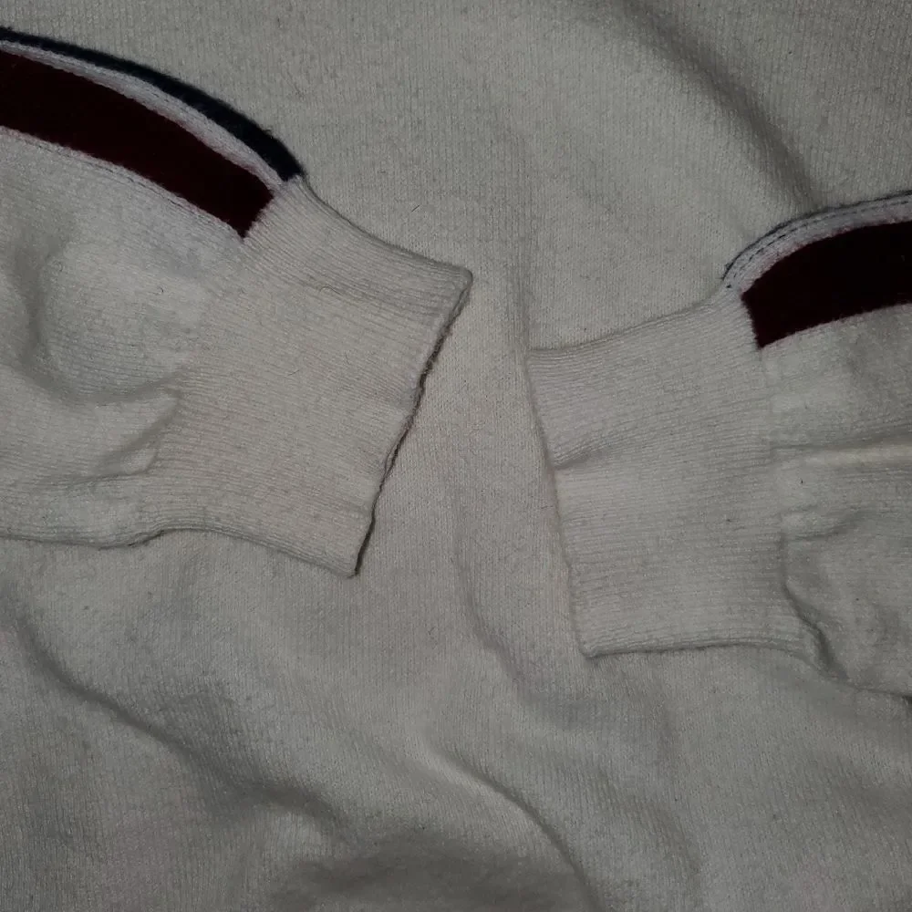 Faherty Sconset  Cashmere Organic Cotton Preppy Old Money Sweater Cream S